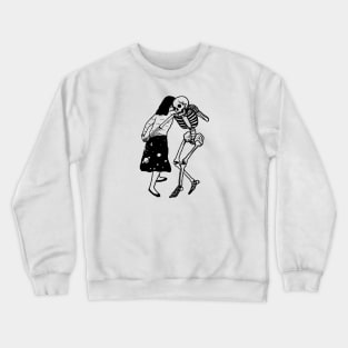 Girl Skeleton Dancing Crewneck Sweatshirt